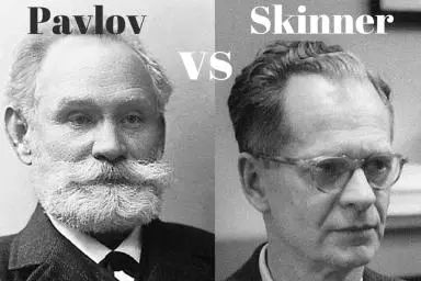 A tanulás mechanizmusainak két kutatója, Pavlov és Skinner. A klasszikus és az operáns kondícionálás tanulási modellek kidolgozói.