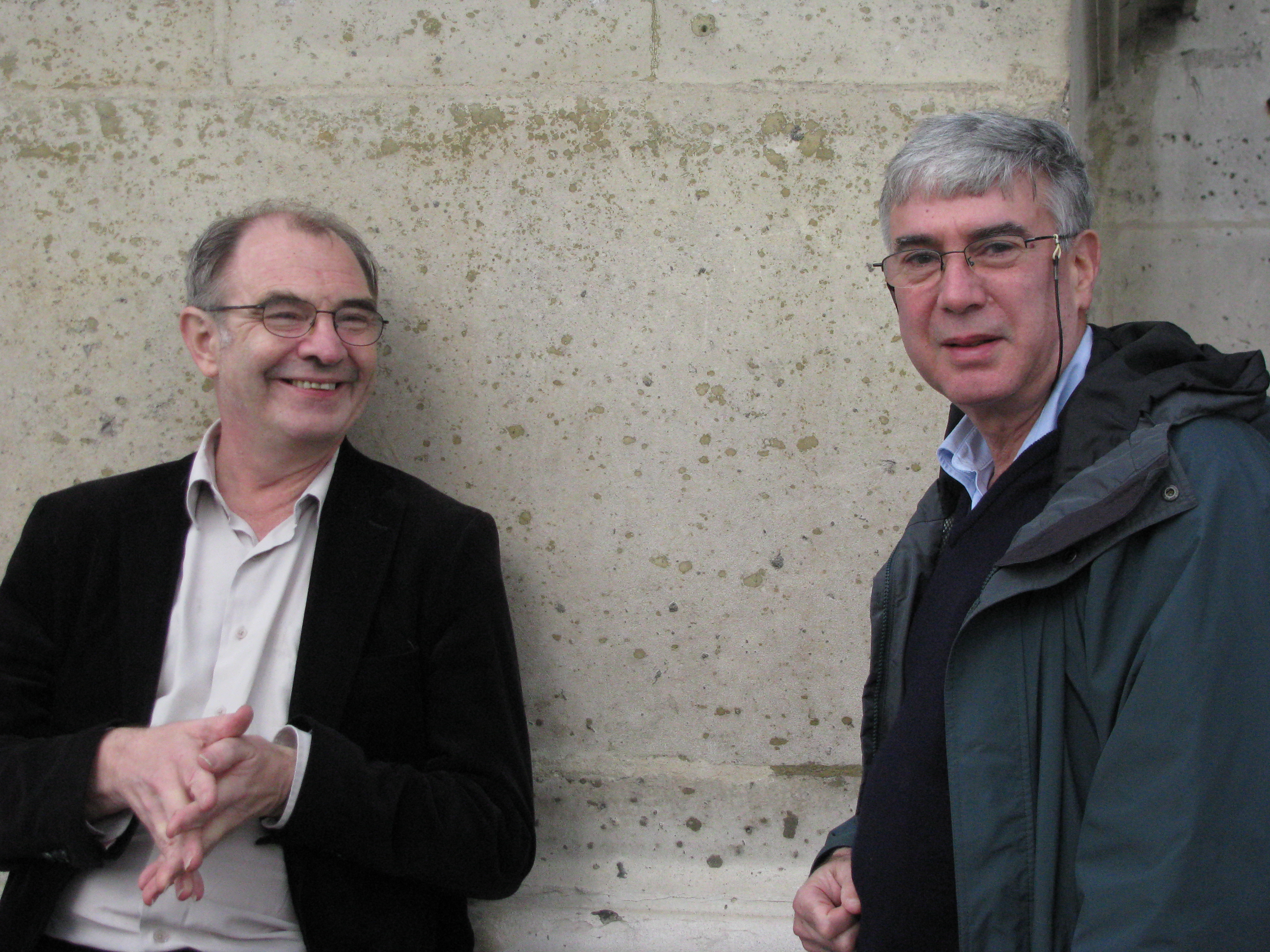 Richard Miles (left) and Roger Traub (right). The photo was made by Stephanie Traub.