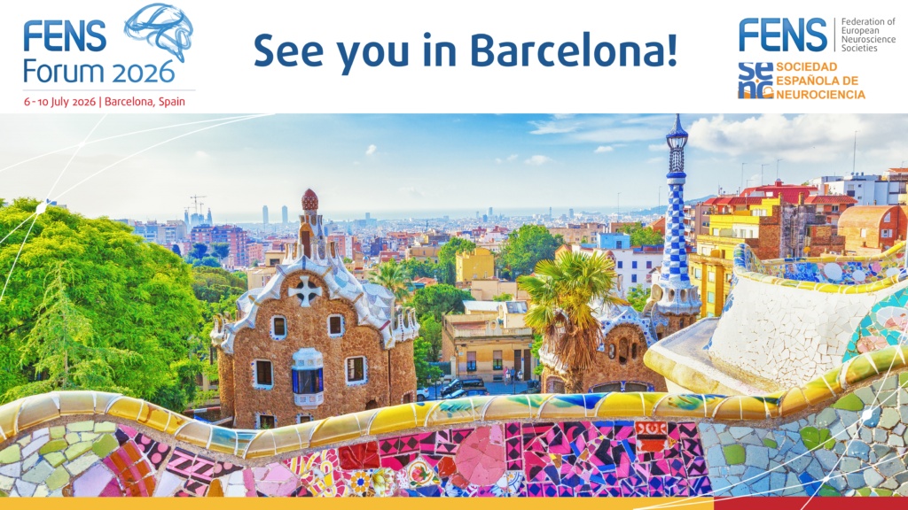 Az európai idegtudósokat Barcelonába váró konferenciaplakát