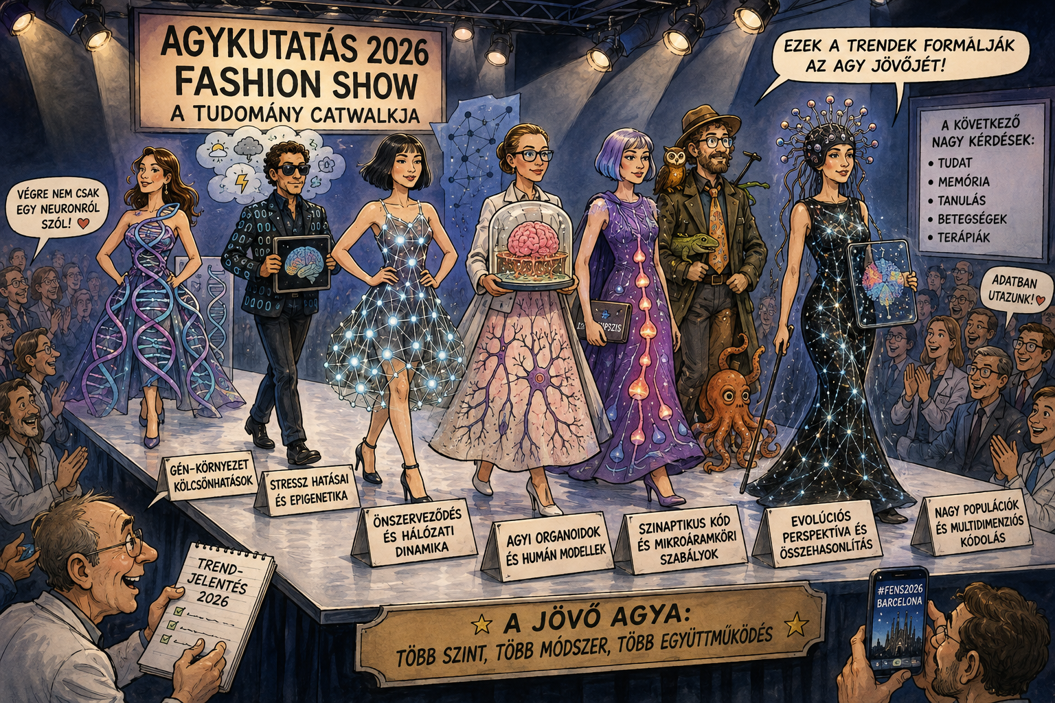 Az idei trendek az agykutatásban, tréfásan.