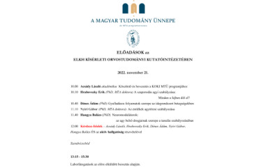 Next year, back with you again!  Report on the KOKI Hungarian Science Celebration event